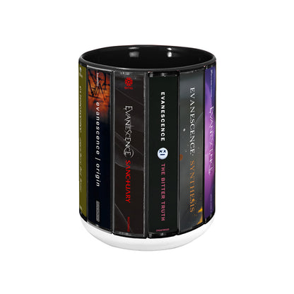 Evanescence Albums Cassette Collection Retro Accent Edge-to-Edge Printed Mug