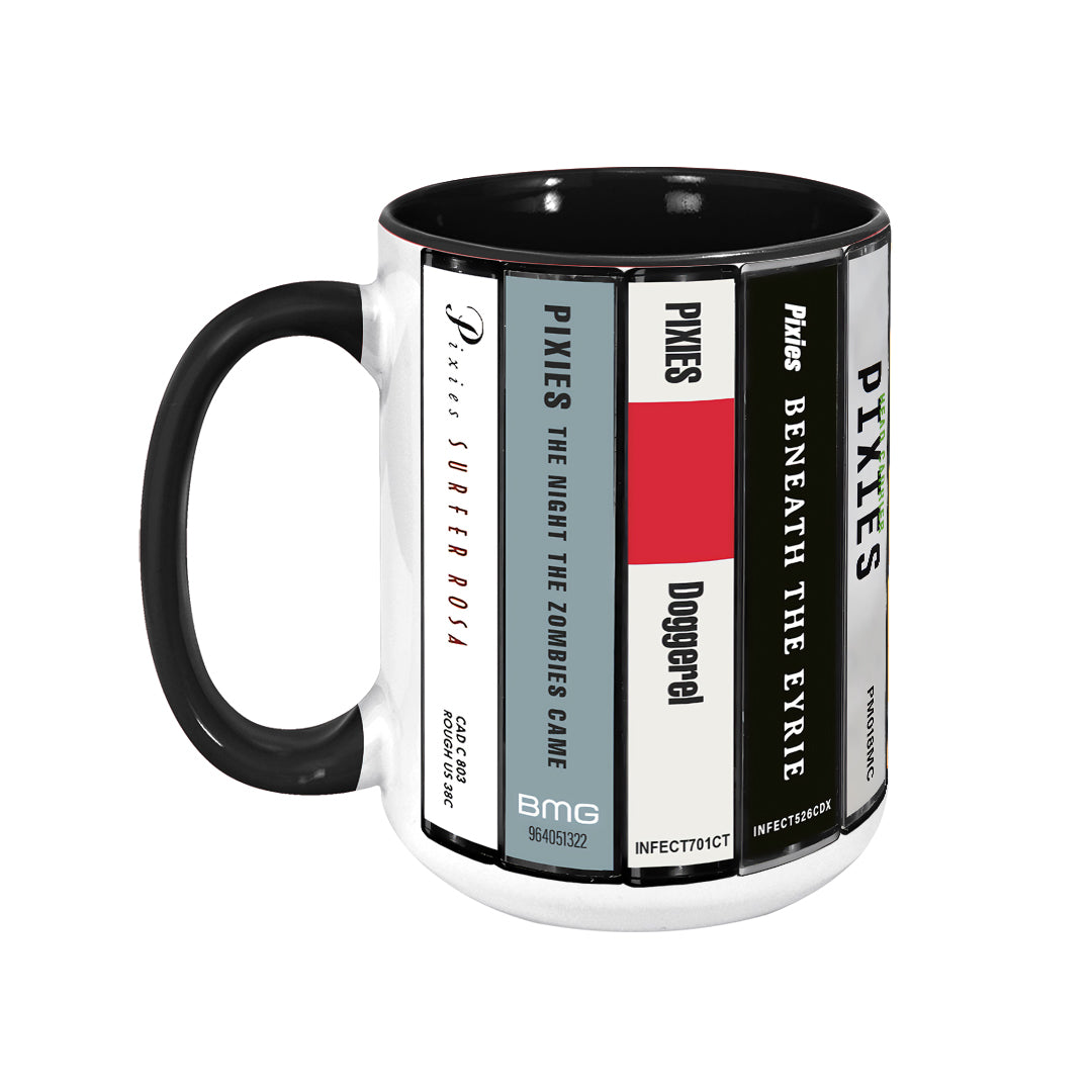 Pixies Albums Cassette Collection Retro Accent Edge-to-Edge Printed Mug