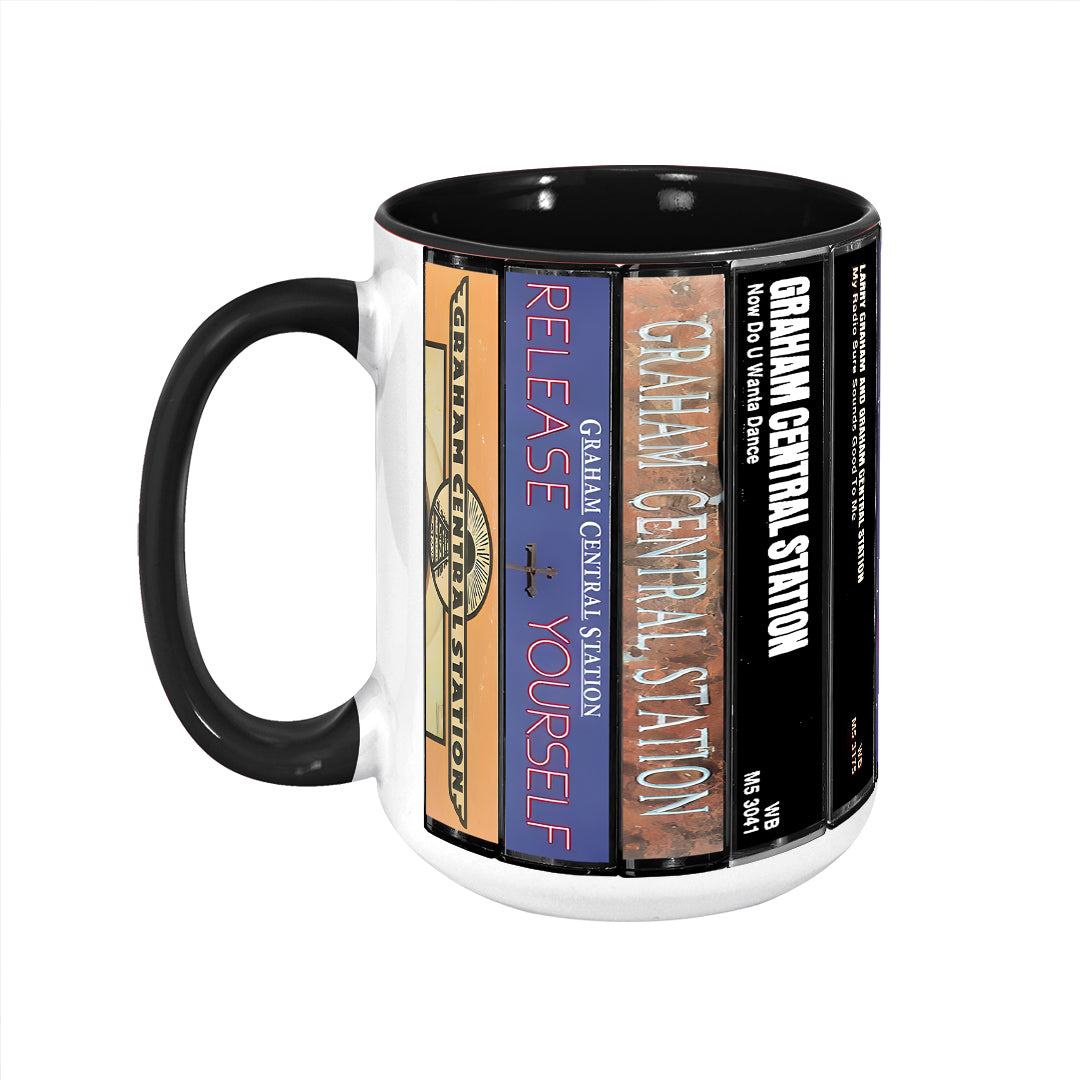 Graham Central Station Albums Cassette Collection Retro Accent Mug