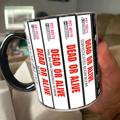 New Custom Cassette Collection Retro Accent Edge-to-Edge Printed Mug