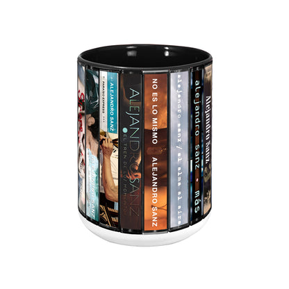 Alejandro Sanz Albums Cassette Collection Retro Accent Mug