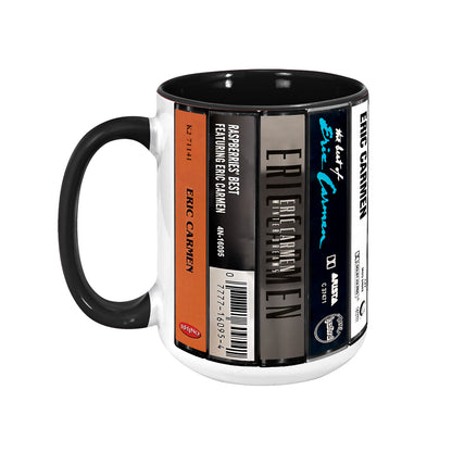 Eric Carmen Albums Cassette Collection Retro Accent Edge-to-Edge Printed Mug