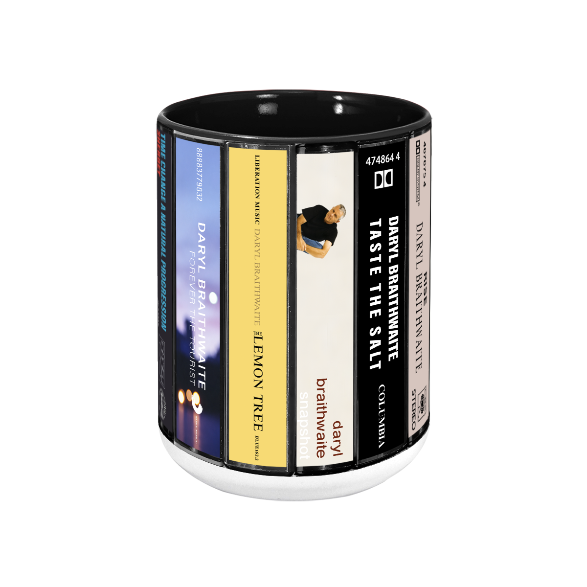 Daryl Braithwaite Albums Cassette Collection Retro Accent Mug