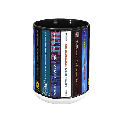 Gin Blossoms Albums Cassette Collection Retro Accent Mug
