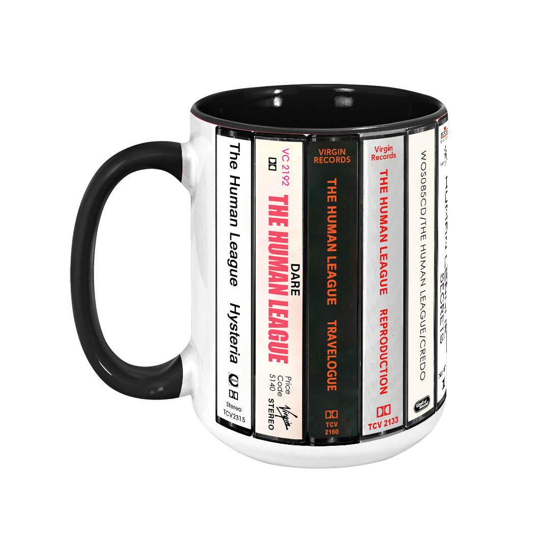 The Human League Albums Cassette Collection Retro Accent Mug