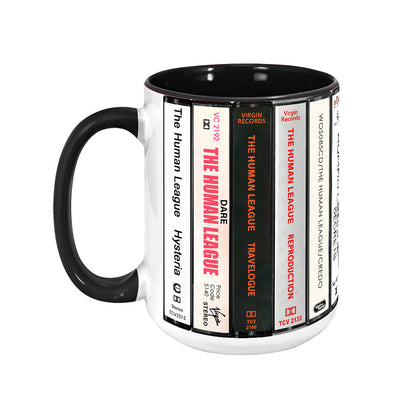 The Human League Albums Cassette Collection Retro Accent Mug