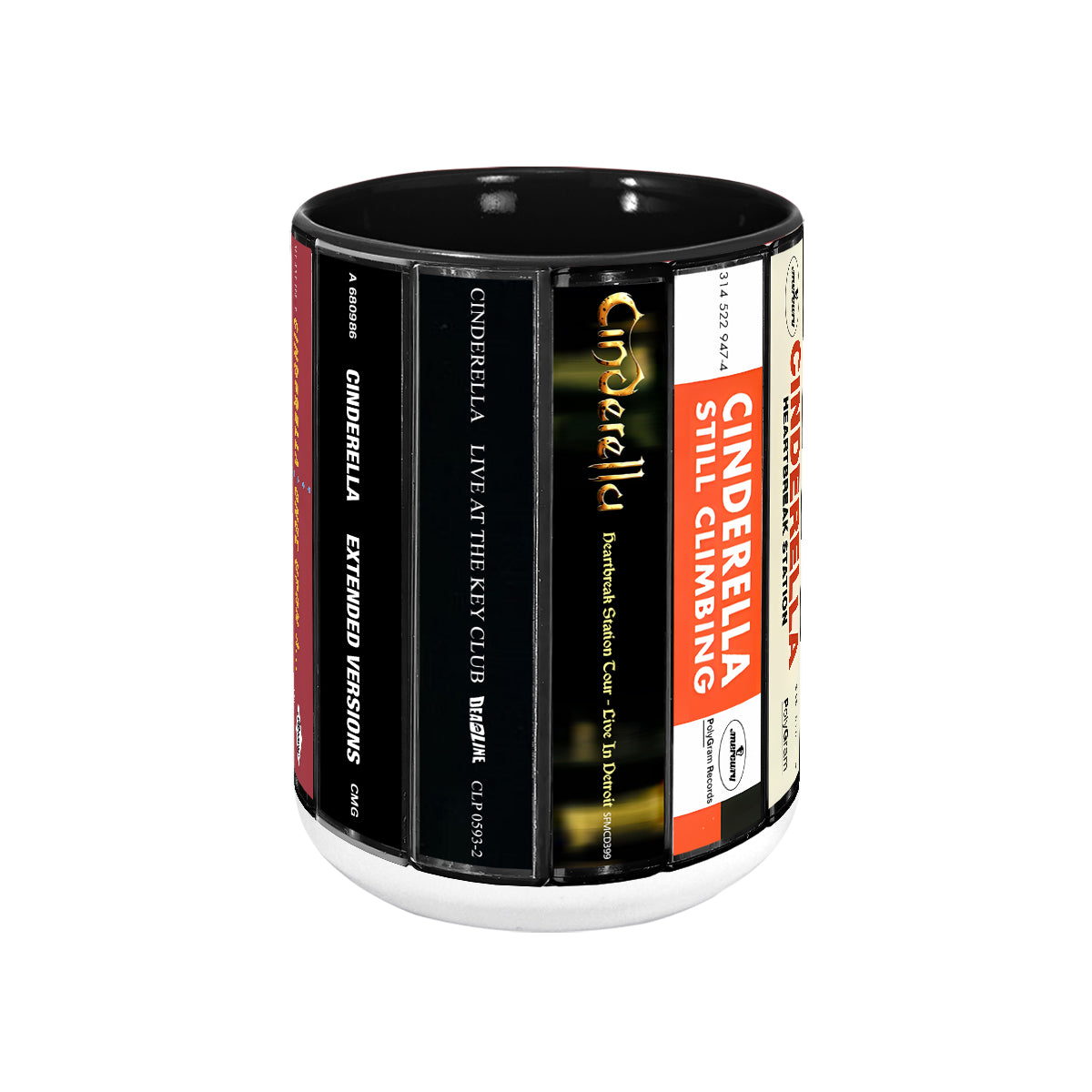 Cinderella Albums Cassette Collection Retro Accent Mug