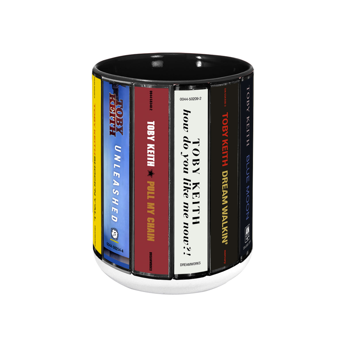 Toby Keith Albums Cassette Collection Retro Accent Mug