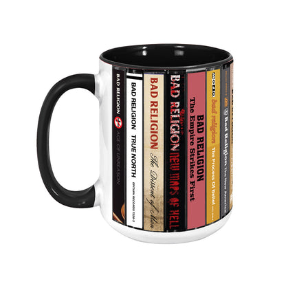 Bad Religion Albums Cassette Collection Retro Accent Edge-to-Edge Printed Mug