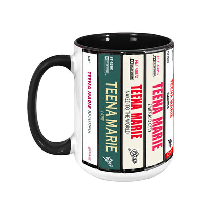 Teena Marie Albums Cassette Collection Retro Accent Mug