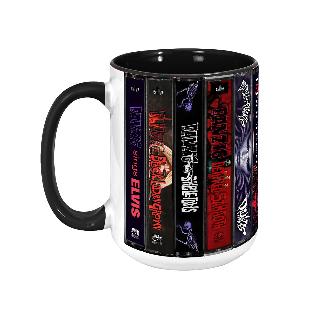 Danzig Albums Cassette Collection Retro Accent Mug