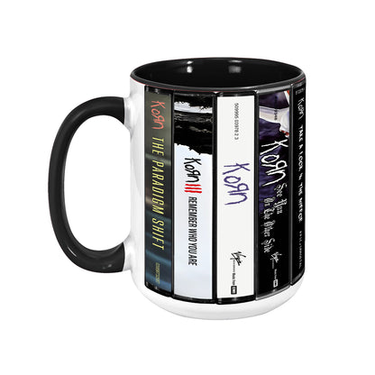 Korn Albums Cassette Retro Collection Accent Mug