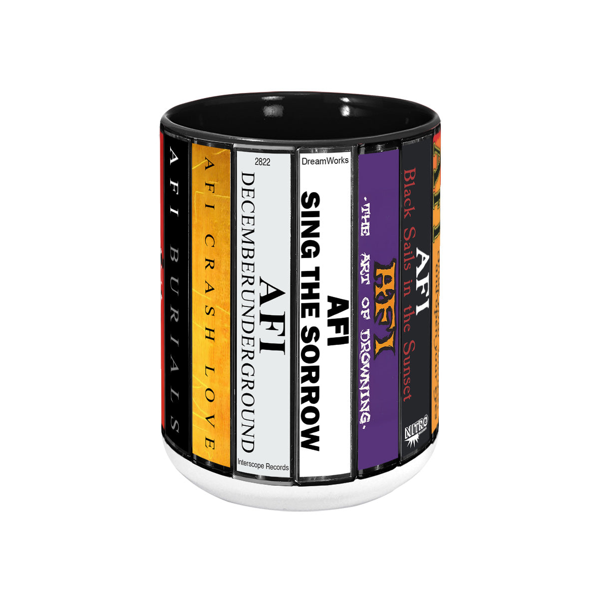 AFI Albums Cassette Collection Retro Accent Mug
