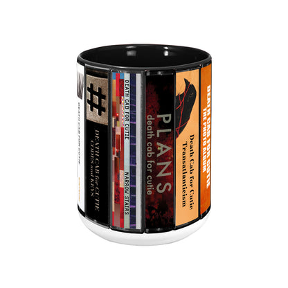 Death Cab for Cutie Albums Cassette Collection Retro Accent Mug