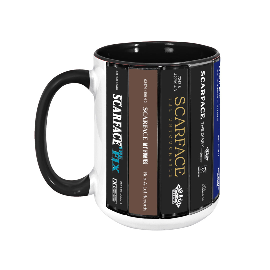 Scarface Albums Cassette Collection Retro Accent Mug