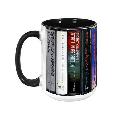 Red Hot Chilli Peppers Albums Cassette Retro Collection Accent Mug