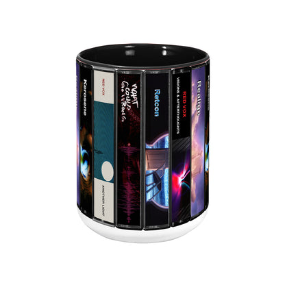 Red Vox Albums Cassette Collection Retro Accent Mug