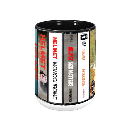 Helmet Albums Cassette Collection Retro Accent Mug
