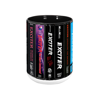 Exciter Albums Cassette Collection Retro Accent Mug