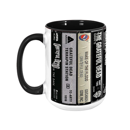 Grateful Dead Albums Cassette Retro Collection Accent Mug