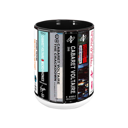 Cabaret Voltaire Albums Cassette Collection Retro Accent Mug