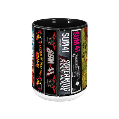 Sum 41 Albums Cassette Collection Retro Accent Mug