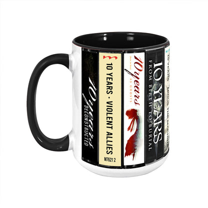 10 Years Albums Cassette Collection Retro Accent Mug
