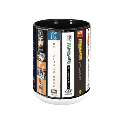 Marillion Albums Cassette Collection Retro Accent Mug