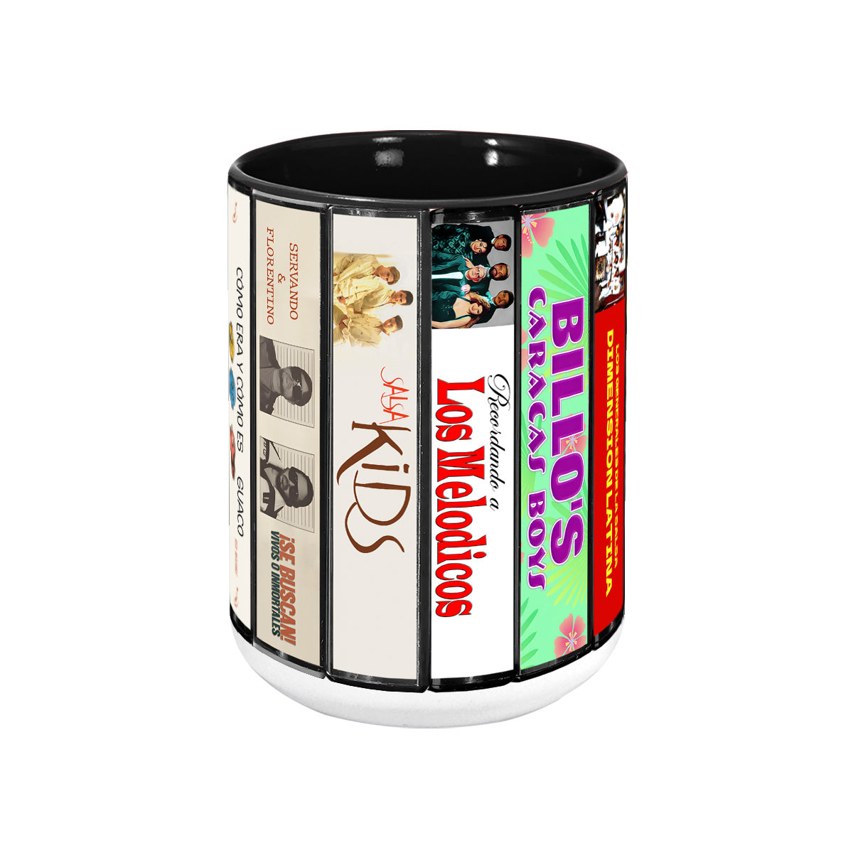 Salsa Albums Cassette Collection Retro Accent Mug