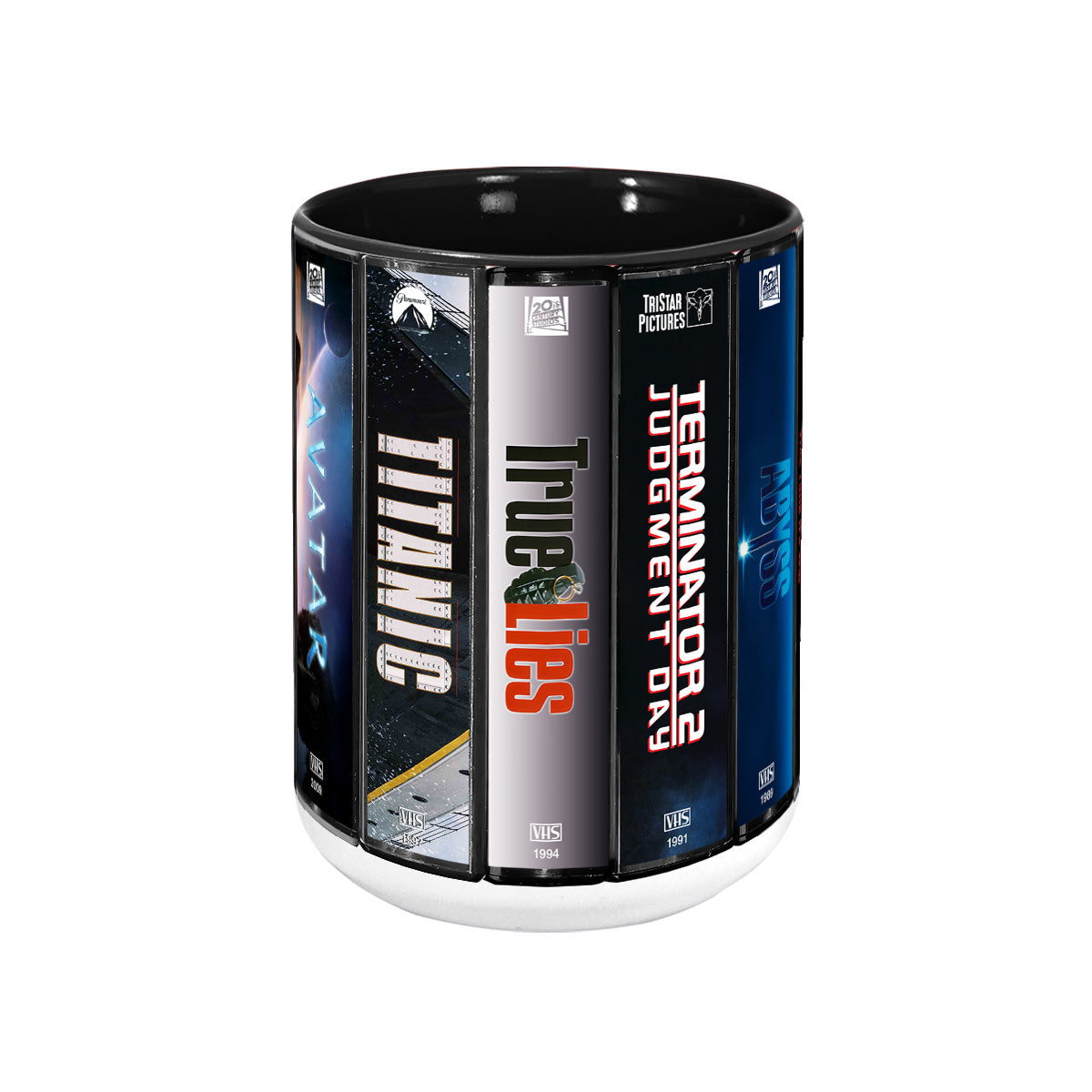 James Cameron VHS Movies Collection Accent Mug
