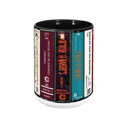 Siouxsie and the Banshees Albums Cassette Collection Retro Accent Mug