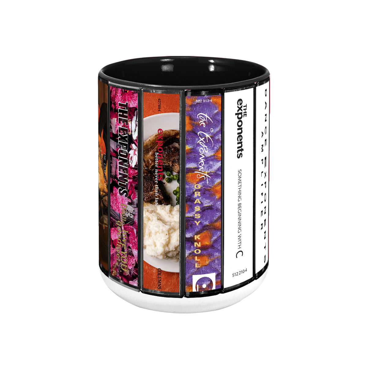 The Exponents Albums Cassette Collection Retro Accent Mug