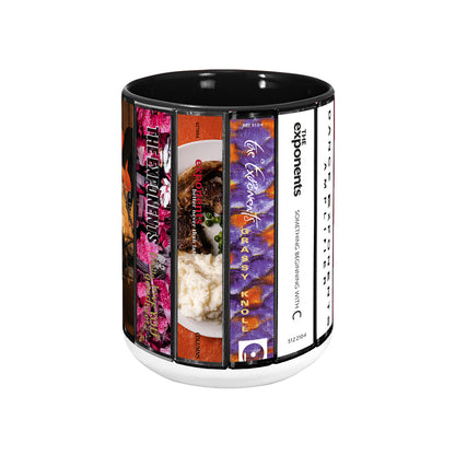 The Exponents Albums Cassette Collection Retro Accent Mug