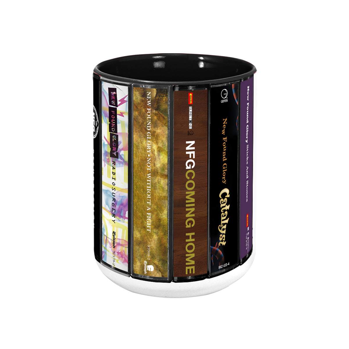 New Found Glory Albums Cassette Collection Retro Accent Mug