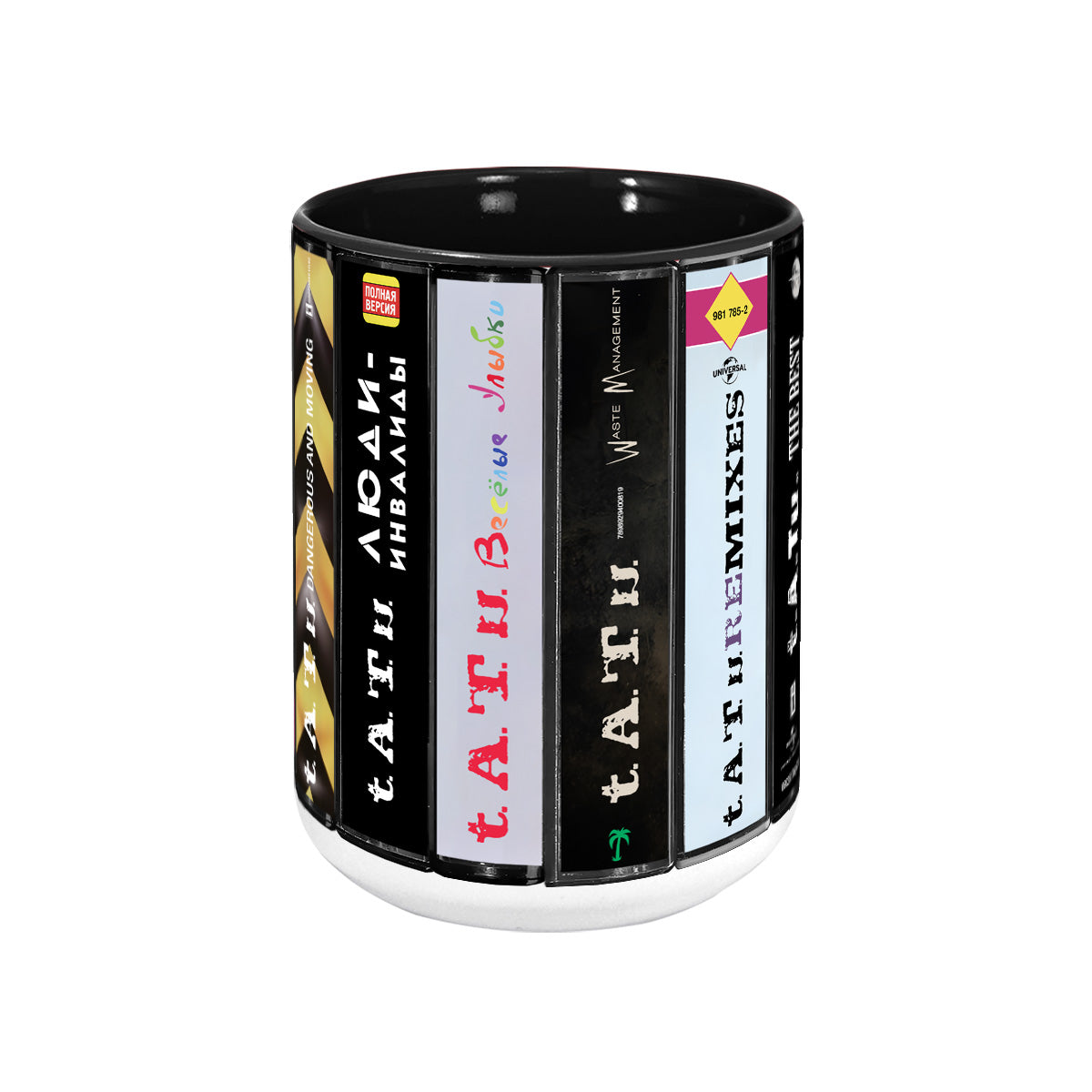 t.A.T.u. Albums Cassette Collection Retro Accent Mug