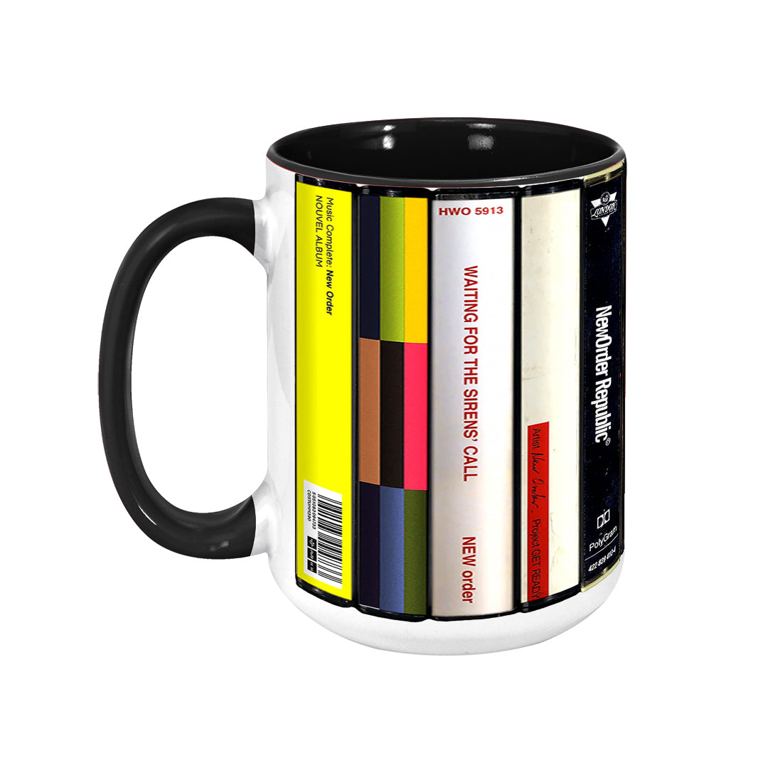 New Order Albums Cassette Retro Collection Accent Mug