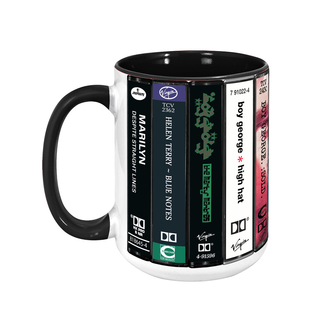 Custom for Mike Evans Albums Cassette Collection Retro Accent Edge-to-Edge Printed Mug