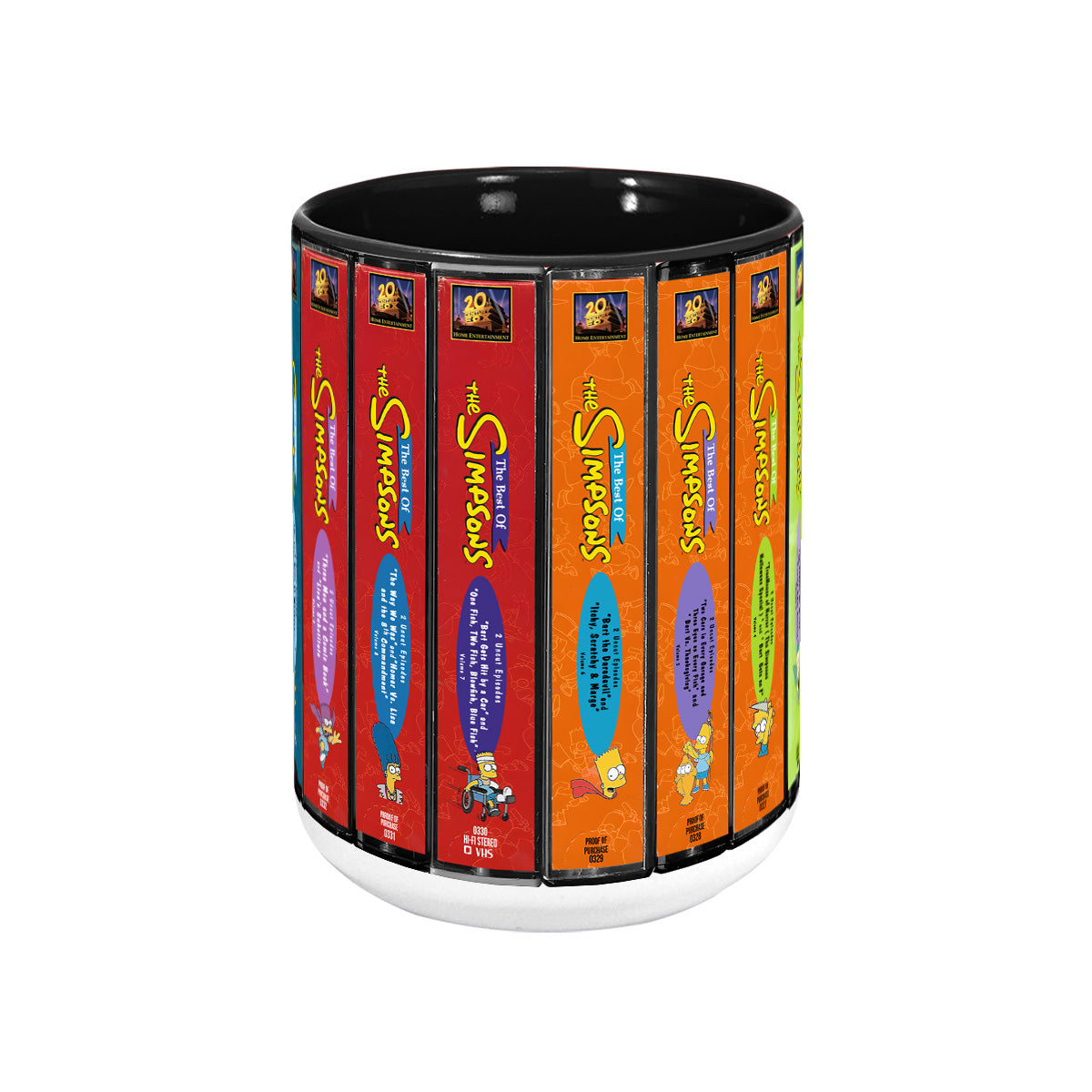 The Best of The Simpsons VHS Collection Nostalgia Mug