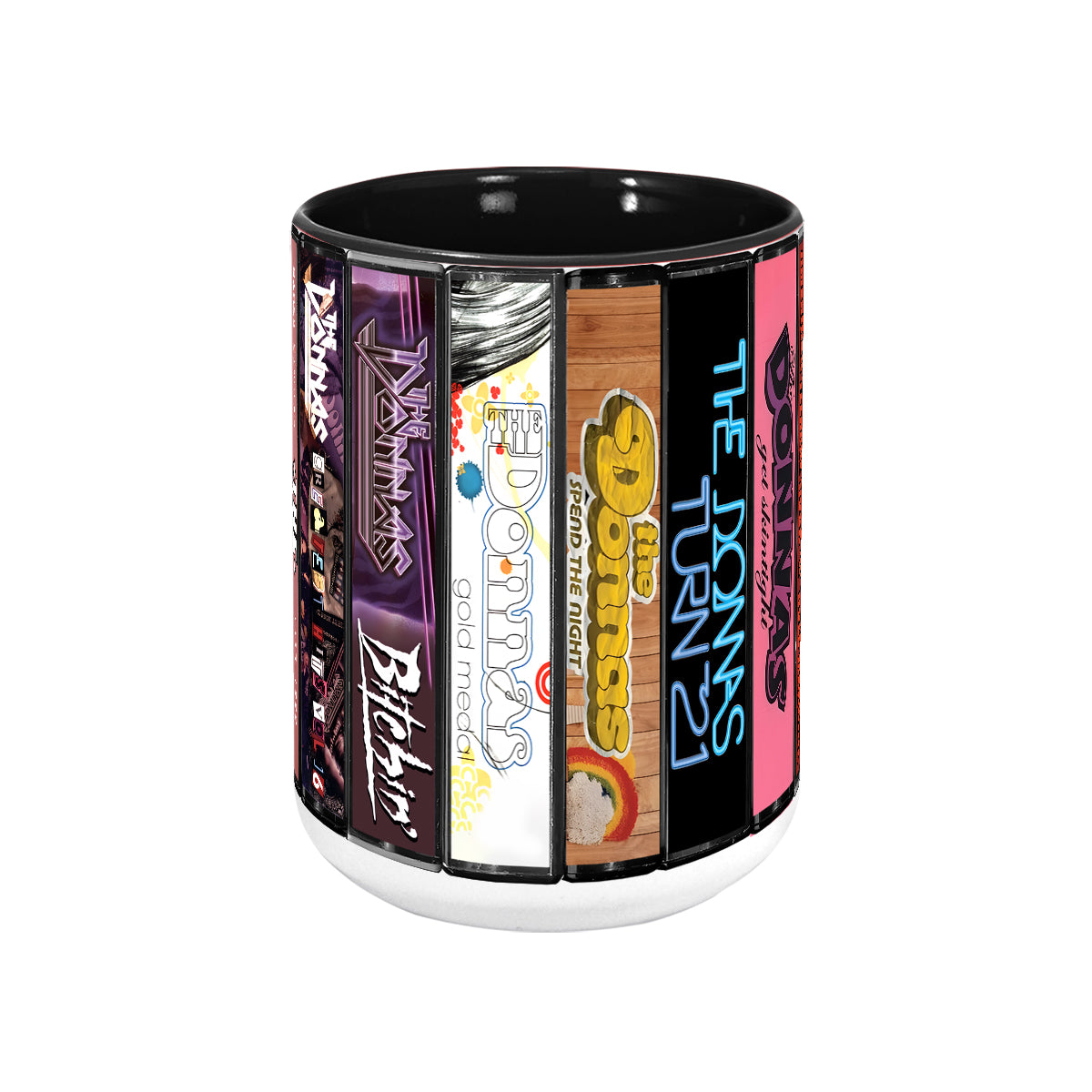 The Donnas Albums Cassette Collection Retro Accent Mug