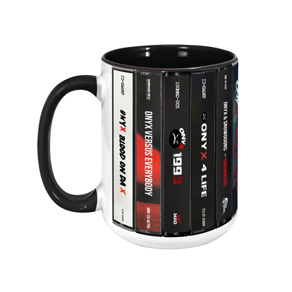 Onyx Albums Cassette Collection Retro Accent Edge-to-Edge Printed Mug