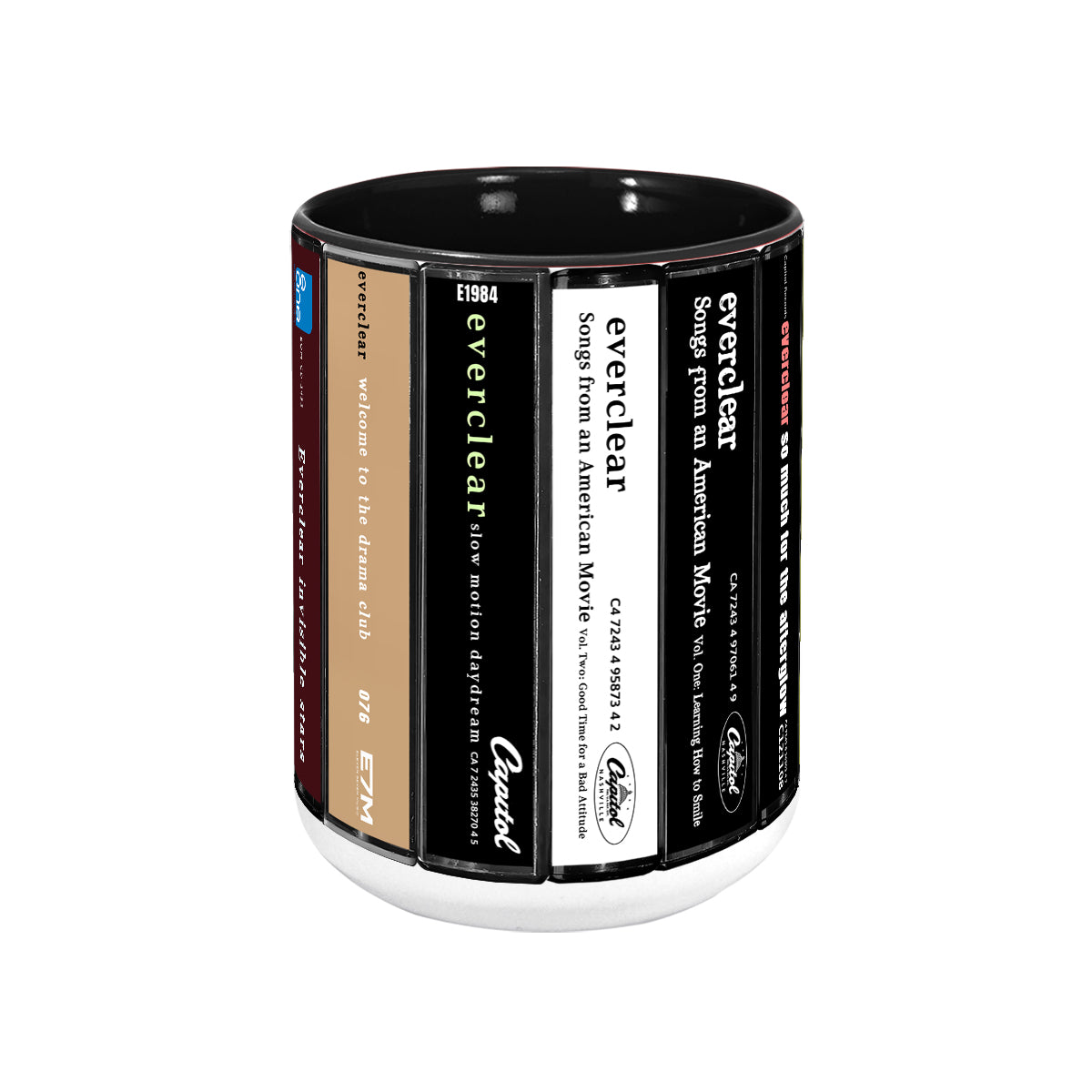Everclear Albums Cassette Collection Retro Accent Mug