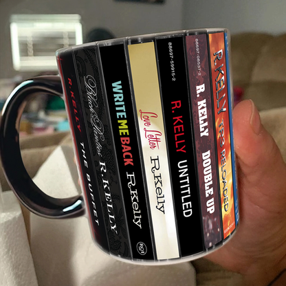 R. Kelly Albums Cassette Collection Retro Accent Edge-to-Edge Printed Mug