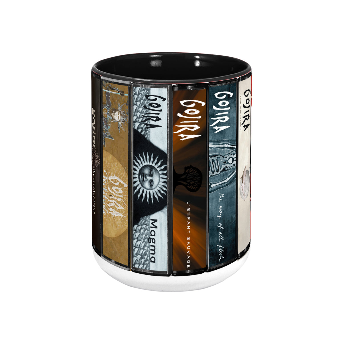 Gojira Albums Cassette Collection Retro Accent Mug