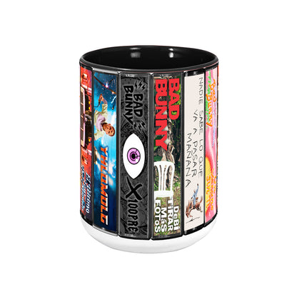 Bad Bunny Albums Cassette Collection Retro Accent Mug