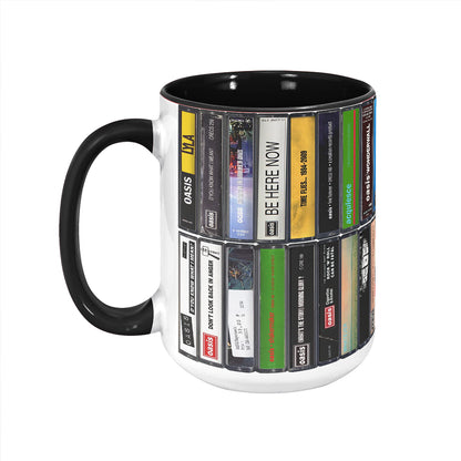 Oasis Albums Cassette Retro Collection Accent Mug