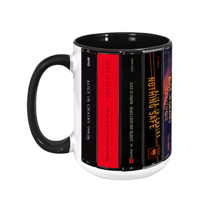 Alice in Chains Albums Cassette Collection Retro Accent Mug