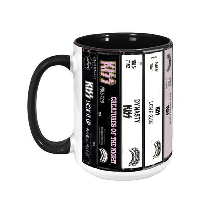 KIS Albums Cassette Collection Retro Accent Mug