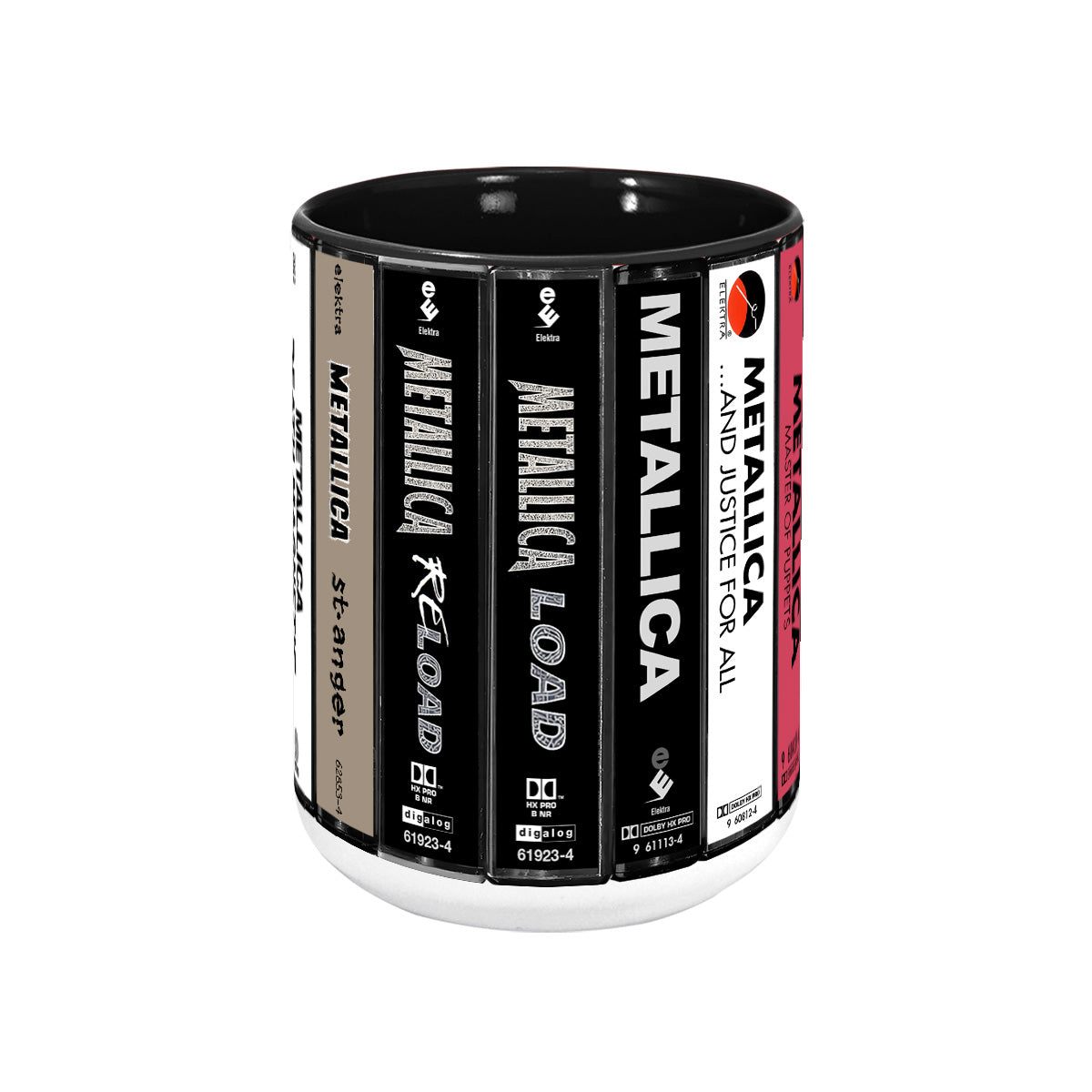 Metallica 11 Albums Cassette Collection Retro Accent Mug