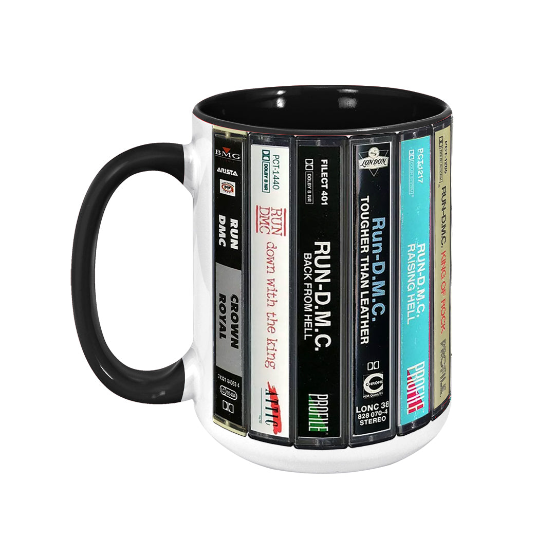 Run DMC Albums Cassette Retro Collection Accent Mug