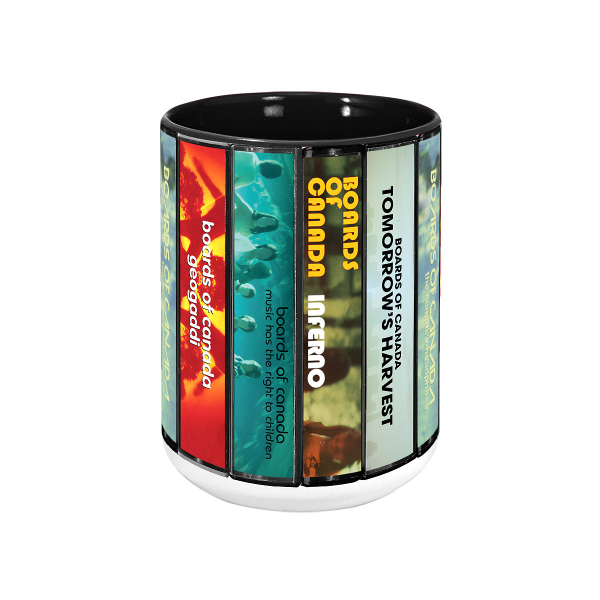 Boards of Canada Albums Cassette Collection Retro Accent Mug